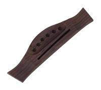Guitar Bridge Set 6 String Rosewood Acoustic Guitar Bridge Replacement Parts Straight Bending Holes(Bending)