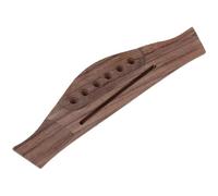 Guitar Bridge Set 6 String Rosewood Acoustic Guitar Bridge Replacement Parts Straight Bending Holes(Straight)