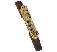 Guitar Bridge Set Jazz Guitar Ball Rosewood Bridge Adjustable(Gold)