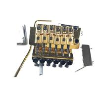 Guitar Bridge Set Locking Tremolo Bridge Without Locking Nut Chrome Black Gold(Gold)