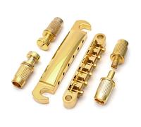 Guitar Bridge Set The Upper And Lower Split Fixed Bridge Tailpiece Is Suitable For LP Guitars(Gold)