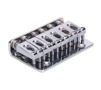Guitar bridge set Zinc Alloy Tremolo Bridge Set Electric Guitar Standard Replacement Parts Excellent Value (Color : 6 Saddles Silver)