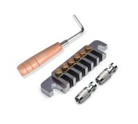 Guitar Bridge Tailpiece - Adjustable Wraparound Bridge Tailpiece for Epiphone Les Paul Junior LP Style Guitar LP Bridge Vintage Stop Electric guitar Accessories (Chrome)