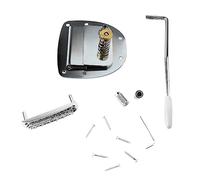 Guitar Bridge Tailpiece Electric Jazz Metal Replacement Kit, Durable Cast Metal Bridge for Semi Hollow Body Guitars, Complete with Screws and Fittings for Easy Installation