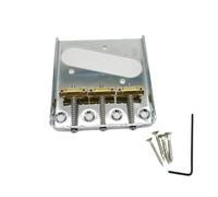 Guitar Bridge The 3 Yard Bridge With Folded Edge Stringing Is Suitable For TL Electric Guitar(Gold)