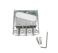 Guitar Bridge The 3 Yard Bridge With Folded Edge Stringing Is Suitable For TL Electric Guitar(Silver)