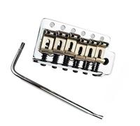 Guitar Bridge Tremolo bridge Retro curved piano saddle for ST electric guitar Chrome silver accessories(52.5mm hole spacing)