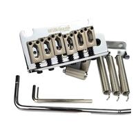 Guitar Bridges And Saddles 2 Post Point Chrome Silver Double Swing Tremolo Bridge For ST Electric Guitar