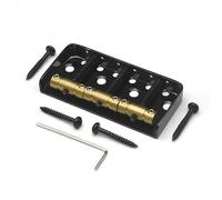 Guitar Bridges And Saddles 3 Tuned Short Fixed Bridge Copper String Code Tailpiece For TL Electric Guitar(Black)
