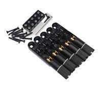 Guitar Bridges And Saddles 4 Or 5 Pieces Headless Fixed Single String Fan Bass Bridge(5 Pieces)