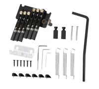 Guitar Bridges And Saddles Black 6 Or 7 Strings Headless Electric Guitar Trill Bridge Brass Base(6 Strings)