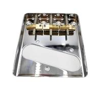 Guitar Bridges And Saddles Bridges With Brass Saddles 3 Saddles Hexagon Screws For TL Electric Guitar(Silver)