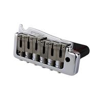 Guitar Bridges And Saddles Electric Guitar Tremolo Bridge 2 Point Steel Saddle Chrome Silver Golden(Silver)