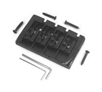 Guitar Bridges And Saddles Locking Code Rear Hanging 4 String Bass Dual Purpose String Bridge(Black)