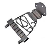 Guitar Bridges And Saddles Trapeze Guitar Tailpiece Bridge Chord Plate Chrome Black Gold Enhance Electric Guitar Metal(Black)