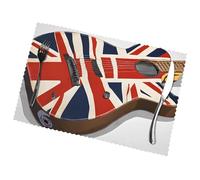 Guitar British Flag Placemats Set Of 6.Heat-Resistant Placemats Can Be Washed And Reused.Thick And Durable,Table Mat.30 X 45cm.