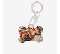 Guitar British Flag Printing Dog Tag Bone Shaped Double Sided Pattern Dog Id Tags Bone Shaped Pet Name Tags Dog Collar Tags