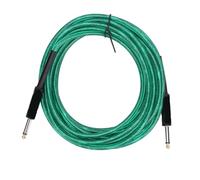 Guitar Cable 6.35mm Straight Head Electric Instrument Cable PVC Plastic Flexible Noise Reduction Electric Bass Cord (6M / 19.69ft)