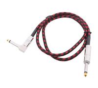 Guitar Cable Instrument Cable Noiseless Plated 6.5mm Guitar Cable Guitar Keyboard Cord 1/4" Straight To Right Angles