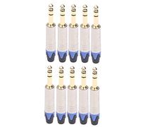 Guitar Cable LLD 10 PCS TC203N 6.35mm Gold-plated Audio Stereo Connector Welding Plug Guitar pedal connector