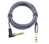 Guitar Cables 1m/2m 6.35mm To 6.35mm TRS Stereo Guitar Cables For Studio Electric Guitar Keyboard Mixers