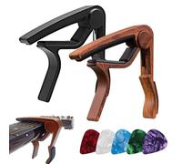 Guitar Capo,7PCS Capo for Acoustic Guitar, Capo Electric Guitars Include 2PCS Capo and 5PCS Guitar Picks for Acoustic Electric Bass Guitar and Other 6-string Instruments