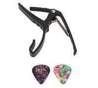 Guitar Capo Alloy Quick Tone Change Portable Instrument Accessory for Playing Performance (Black)