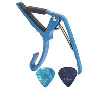Guitar Capo Alloy Quick Tone Change Portable Instrument Accessory for Playing Performance (Blue)