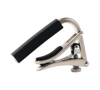 ＡＷＨＡＯ Guitar Capo Designed for Electric and Folk Models, Essential Accessory in Metal, Matte Argent