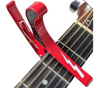 Guitar Capo for Acoustic and Electric Guitars - Guitar Accessory to Quickly Change Key & Chord - Spring Release, Over-Hand Style - White Lightning Design Installs in Seconds