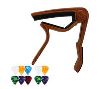 Guitar Capo, Guitar Accessories, 11-Piece Set With Capo And 10 Picks For Acoustic, Electric, Classical Guitars And Ukulele, Quick Key Changes For Performances And Practice