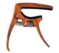 Guitar Capo Guitar Pitch Clip Folk Acoustic Guitar Metal Pitch Clip Capo Adjustable Clip for Acoustic and Electric Guitars(Brown)