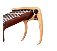 Guitar Capo Metal 1PCS Aluminum Alloy Guitar Tuner Clamp Professional Key Trigger Capo for Acoustic Electric Musical Instruments(Light wood color)
