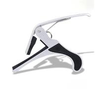 Guitar capo Metal Alloy Big Capo: Effortlessly Change Keys, Quick Release Clamps for Acoustic, Classical, and Electric Guitars(Silver)