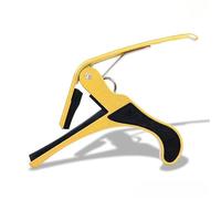 Guitar Capo Metal Alloy Big Capo: Effortlessly Change Keys, Quick Release Clamps for Acoustic, Classical, and Electric Guitars(Gold)
