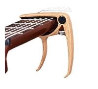 Guitar Capo Metal Guitar Capo Aluminum Alloy Tuner Clamp Professional Key Trigger for Acoustic Electric Musical Instruments(Light wood grain)