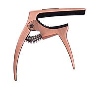 Guitar Capo Multifunctional 3-in-1 Guitar Capo With Pick Holder for Acoustic and Electric Guitars(Red Bronze)