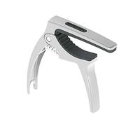 Guitar Capo Multifunctional 3-in-1 Guitar Capo With Pick Holder for Acoustic and Electric Guitars(Silver)