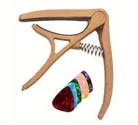 Guitar Capo, Personalized Capo with 6 Guitar Picks, Nylon Professional Quick-Change Guitar Capo for Acoustic, Electric Guitar, Ukulele Guitar Accessories