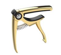 Guitar Capo Pitchfork Picking Nail String Cutter Plectrum Guitar Folk Electric Guitar for Acoustic and Electric Guitars(Gold)