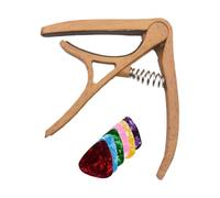 Guitar Capo - Quick Change Clamp for Acoustic Electric Classical Guitars Professional Tuning Tool | Strong Spring Tension with Silicone Pad for Soft Sound