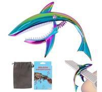 Guitar Capo Zinc Alloy Guitar Capo Shark Capo for Acoustic Guitar & Electric Guitar, Classical Guitar, Ukulele and Other 6-string Instruments, Looks Cool & Durable (Colorful)
