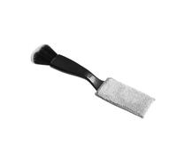 Guitar Care Brush String Fretboard Dust Brush Double Headed Making Tools(Black)