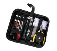 Guitar Care Tool Set Adjusters Polishers and Storage Pouches Cleaning and Set for Musicians Luthiers Portable Tool Bag