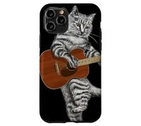 Guitar Cat Acoustic Buskers Guitarist Virtuoso Cute Kitty Case for iPhone 11 Pro