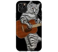 Guitar Cat Acoustic Buskers Guitarist Virtuoso Cute Kitty Case for iPhone 11 Pro Max