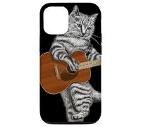 Guitar Cat Acoustic Buskers Guitarist Virtuoso Cute Kitty Case for iPhone 12/12 Pro