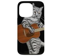 Guitar Cat Acoustic Buskers Guitarist Virtuoso Cute Kitty Case for iPhone 13 Pro