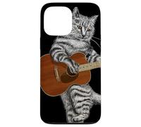 Guitar Cat Acoustic Buskers Guitarist Virtuoso Cute Kitty Case for iPhone 13 Pro Max
