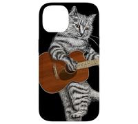 Guitar Cat Acoustic Buskers Guitarist Virtuoso Cute Kitty Case for iPhone 14